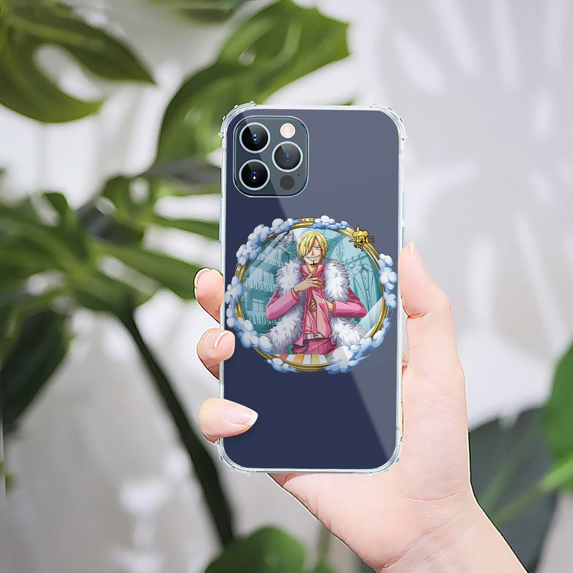 （画像用） ワンピース サンジ ONE PIECE Sanji 【iPhone 12シリーズ対応】透明スマホケース（クリアソフトケース）